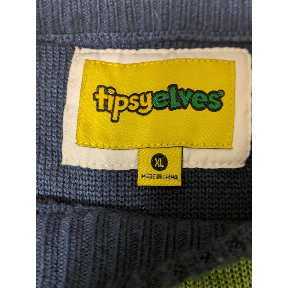 Tipsy Elves Sweater Mens XL Green Sweet Baby Jesus Ugly Christmas Easter - Picture 5 of 12